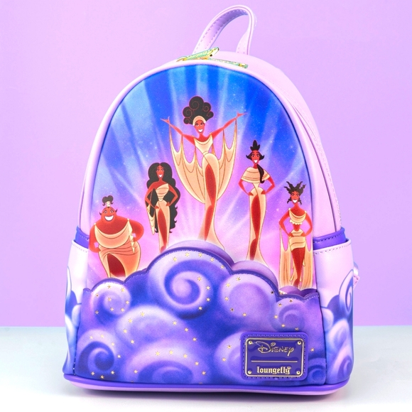 Loungefly Mini Backpack - Disney's Hercules Muses Clouds - Picture 1 of 7